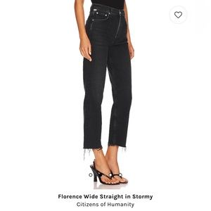 Citizens of Humanity: Florence Wide Straight in Stormy Sz 29
